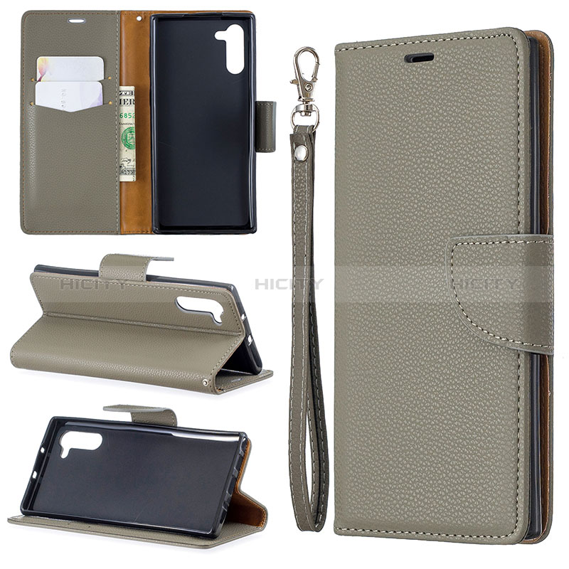 Samsung Galaxy Note 10 5G用手帳型 レザーケース スタンド カバー B06F サムスン 
