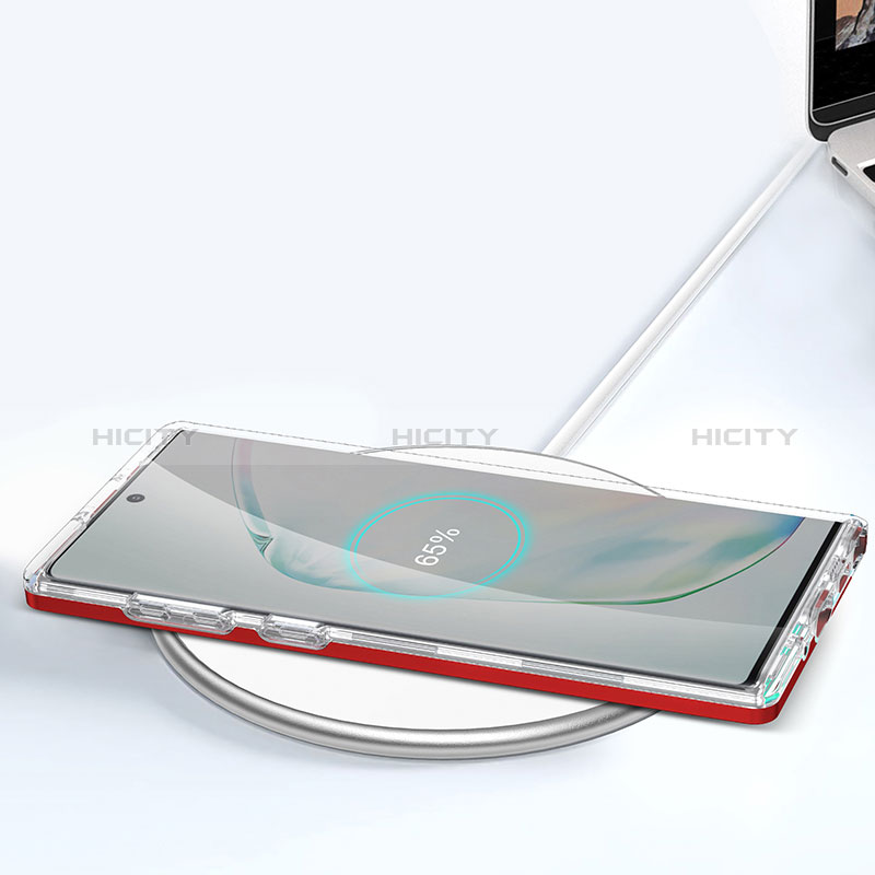 Samsung Galaxy Note 10 5G用ハイブリットバンパーケース クリア透明 プラスチック 鏡面 カバー MQ1 サムスン 