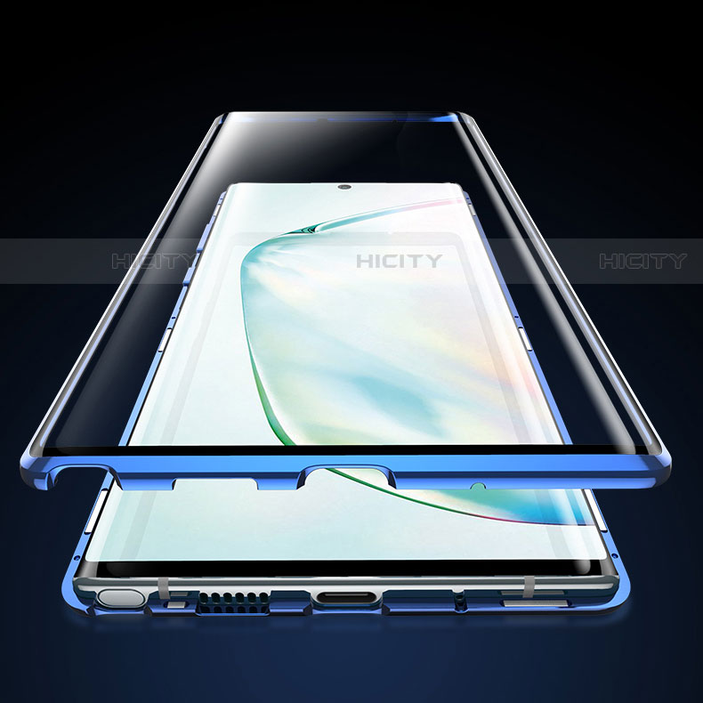 Samsung Galaxy Note 10 5G用ケース 高級感 手触り良い アルミメタル 製の金属製 360度 フルカバーバンパー 鏡面 カバー M03 サムスン 