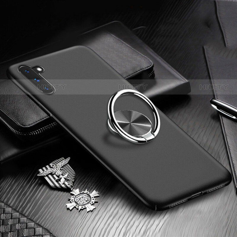 Samsung Galaxy Note 10 5G用ハードケース プラスチック 質感もマット アンド指輪 マグネット式 A01 サムスン 
