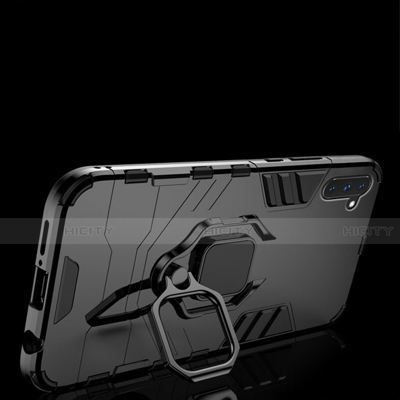 Samsung Galaxy Note 10 5G用ハイブリットバンパーケース スタンド プラスチック 兼シリコーン カバー マグネット式 サムスン 
