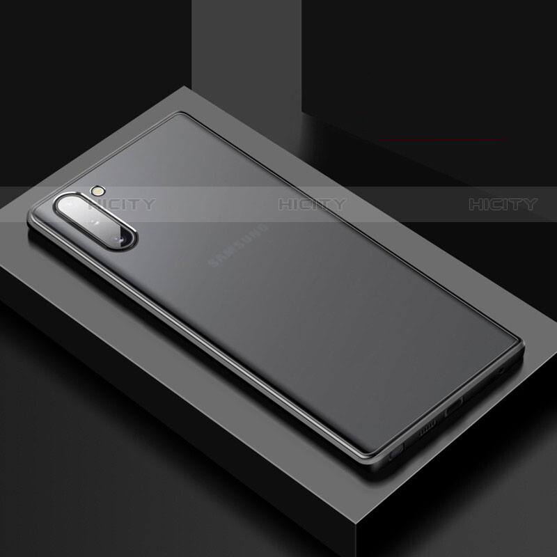 Samsung Galaxy Note 10用ハイブリットバンパーケース プラスチック 兼シリコーン カバー G01 サムスン ブラック