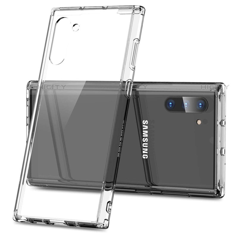 Samsung Galaxy Note 10用ハイブリットバンパーケース 透明 プラスチック 鏡面 カバー M03 サムスン 
