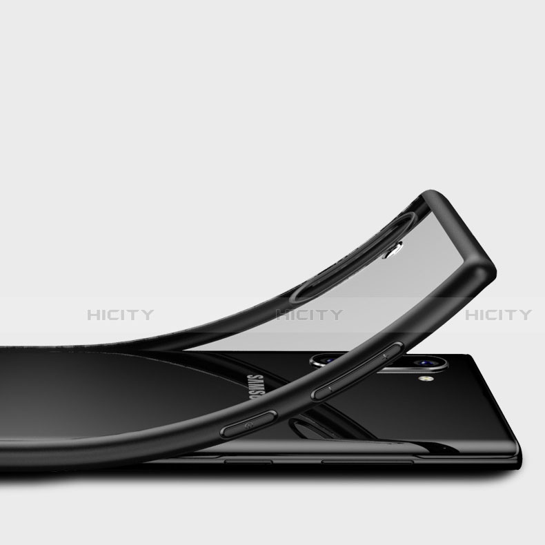 Samsung Galaxy Note 10用ハイブリットバンパーケース クリア透明 プラスチック 鏡面 カバー サムスン 