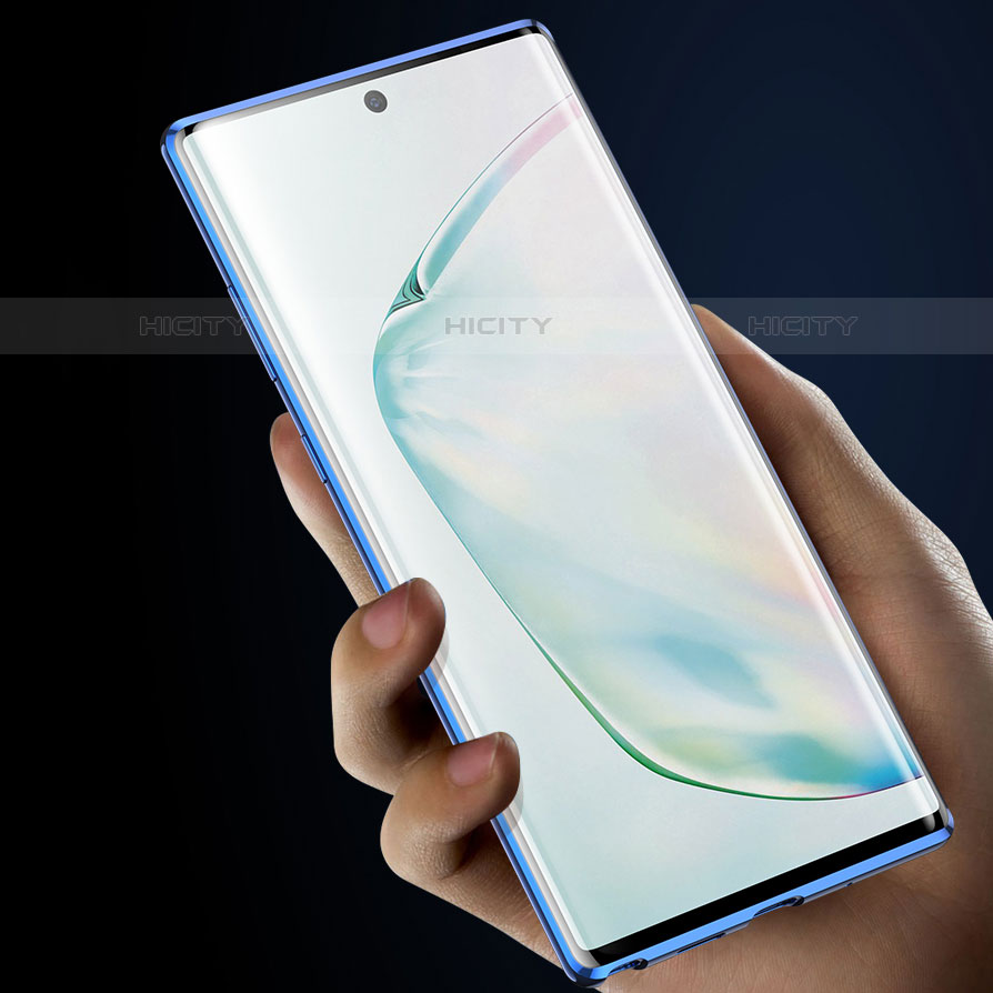 Samsung Galaxy Note 10用ケース 高級感 手触り良い アルミメタル 製の金属製 360度 フルカバーバンパー 鏡面 カバー M03 サムスン 