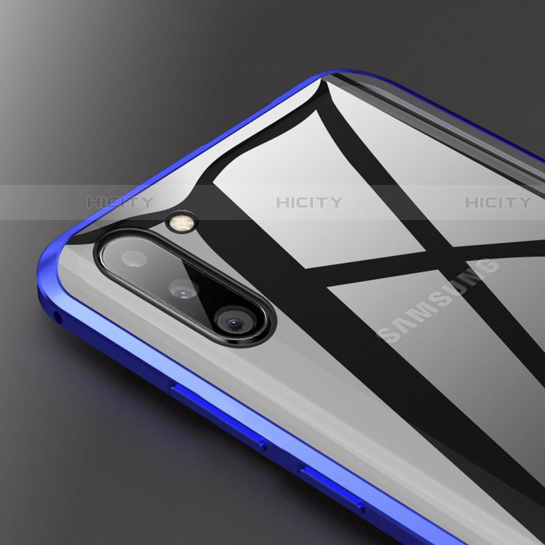 Samsung Galaxy Note 10用ケース 高級感 手触り良い アルミメタル 製の金属製 360度 フルカバーバンパー 鏡面 カバー M07 サムスン 