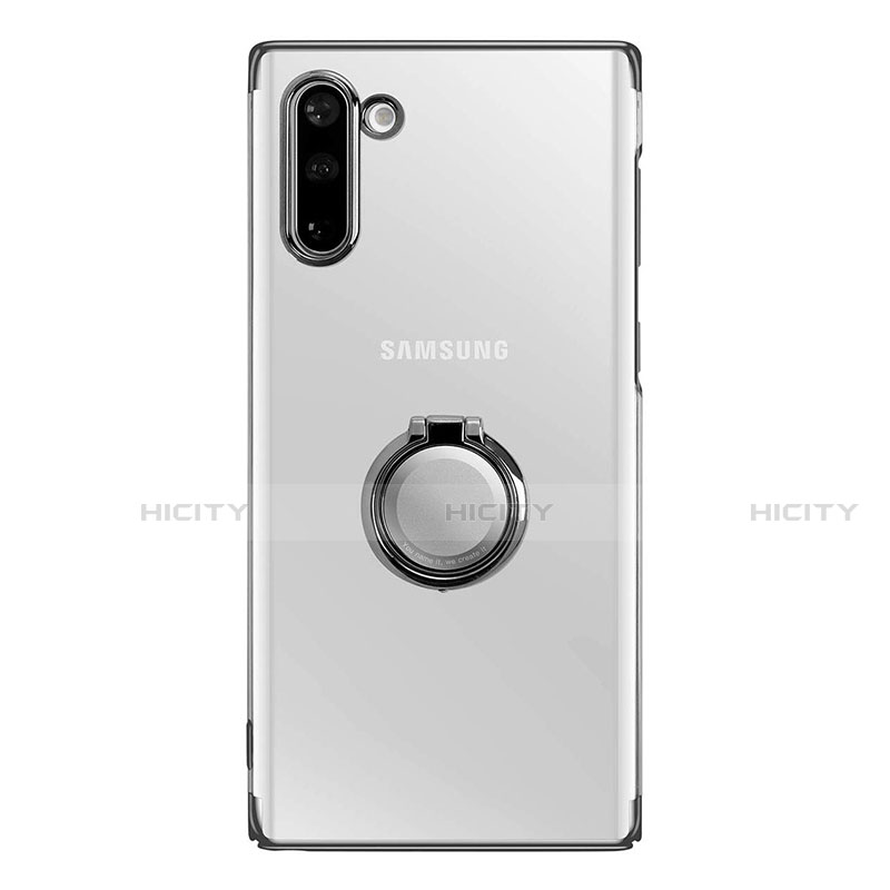 Samsung Galaxy Note 10用ハードカバー クリスタル クリア透明 アンド指輪 マグネット式 サムスン 