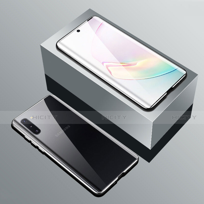 Samsung Galaxy Note 10用ケース 高級感 手触り良い アルミメタル 製の金属製 360度 フルカバーバンパー 鏡面 カバー T01 サムスン 