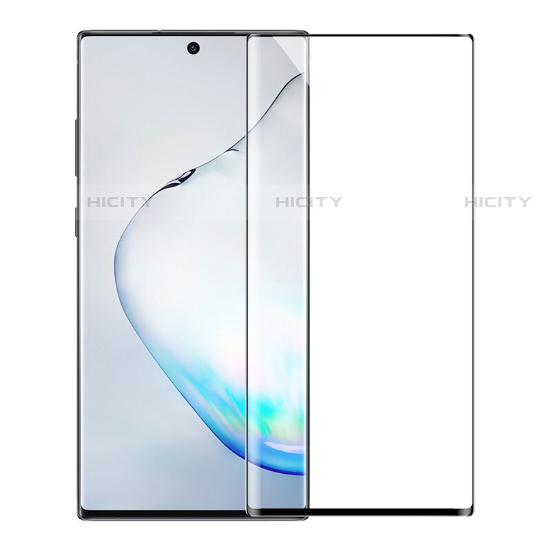 Samsung Galaxy Note 10用強化ガラス フル液晶保護フィルム F06 サムスン ブラック