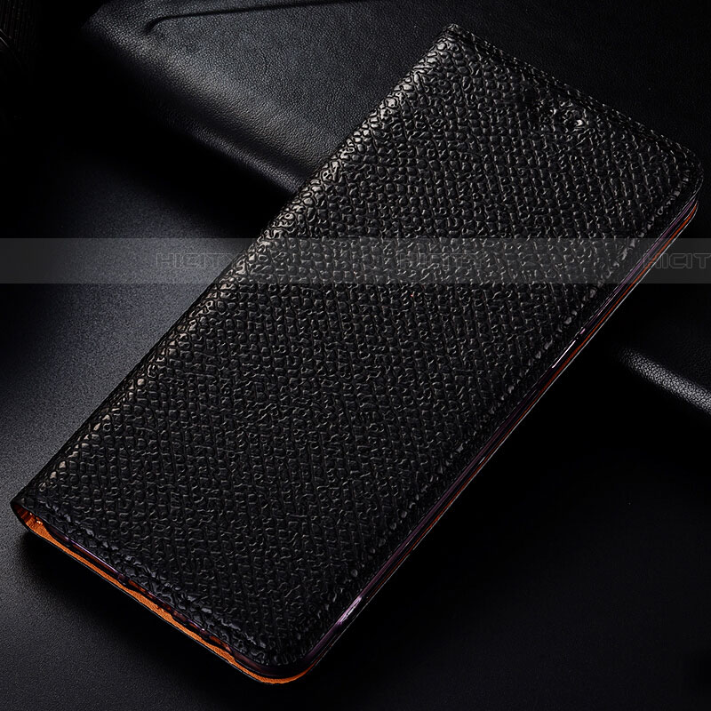 Samsung Galaxy Note 10 Lite用手帳型 レザーケース スタンド カバー L01 サムスン ブラック