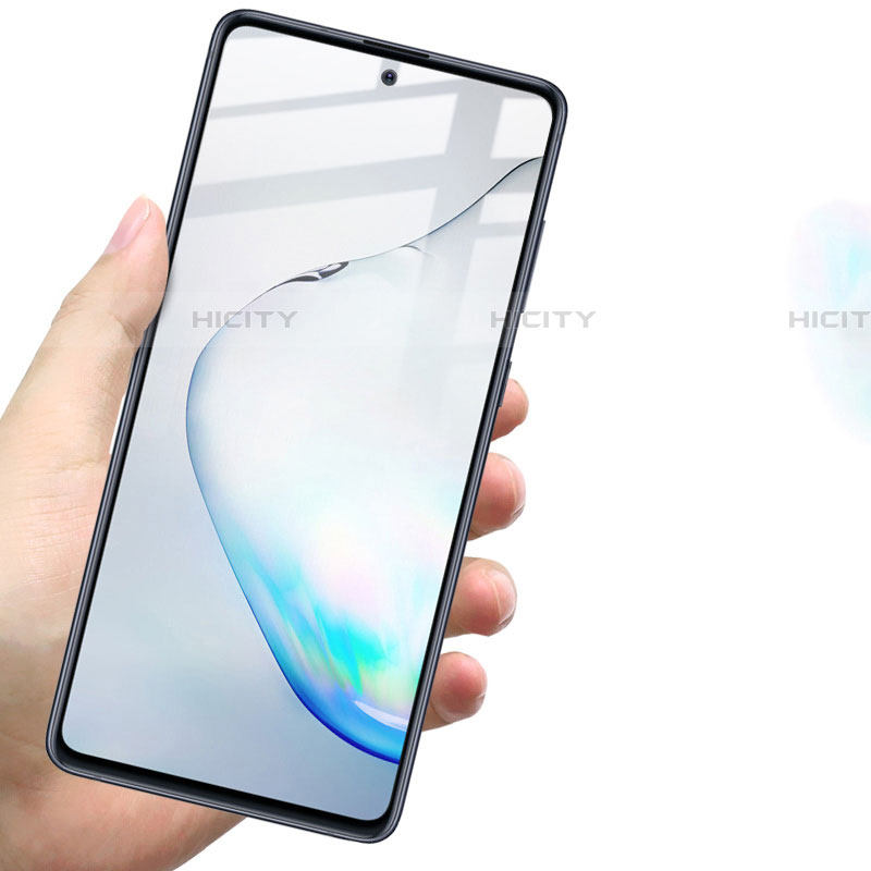 Samsung Galaxy Note 10 Lite用強化ガラス フル液晶保護フィルム サムスン ブラック