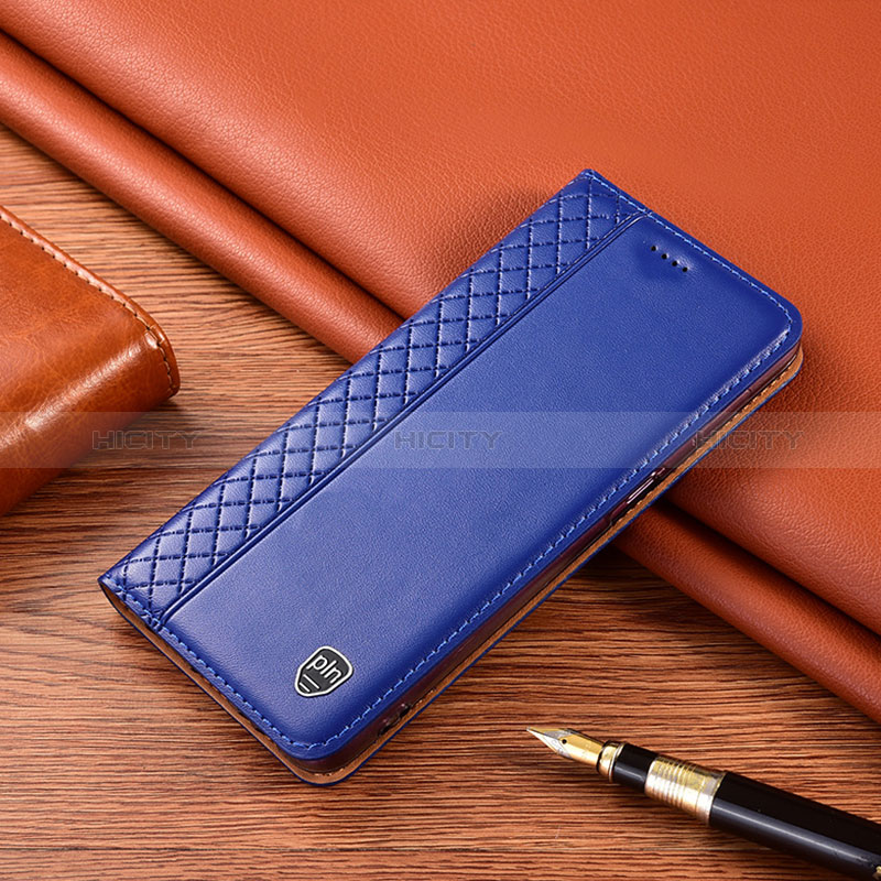 Samsung Galaxy Note 10 Plus 5G用手帳型 レザーケース スタンド カバー H11P サムスン ネイビー