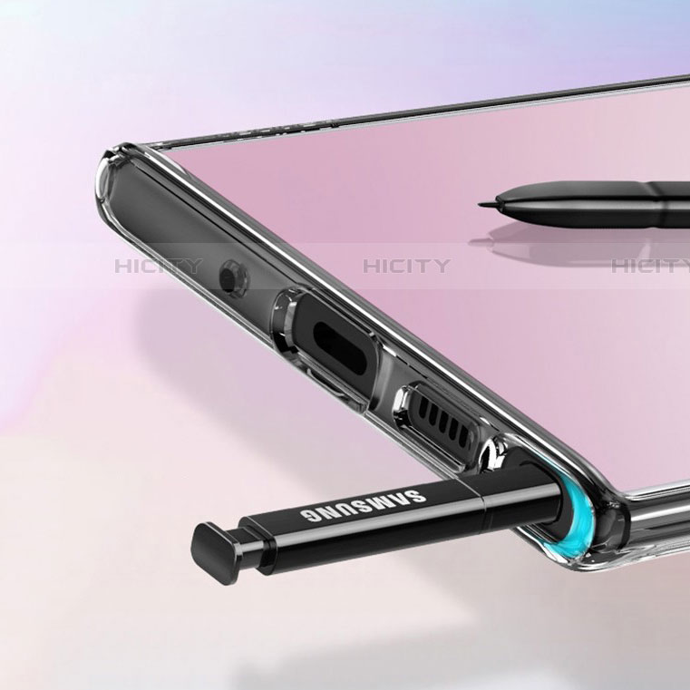 Samsung Galaxy Note 10 Plus 5G用極薄ソフトケース シリコンケース 耐衝撃 全面保護 クリア透明 カバー サムスン クリア