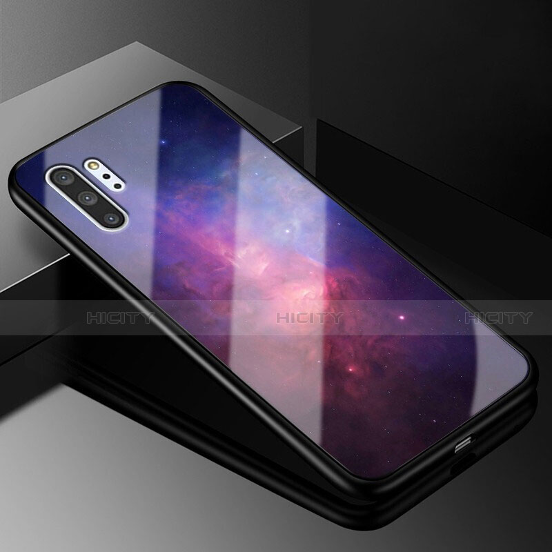 Samsung Galaxy Note 10 Plus 5G用ハイブリットバンパーケース プラスチック パターン 鏡面 カバー K01 サムスン 