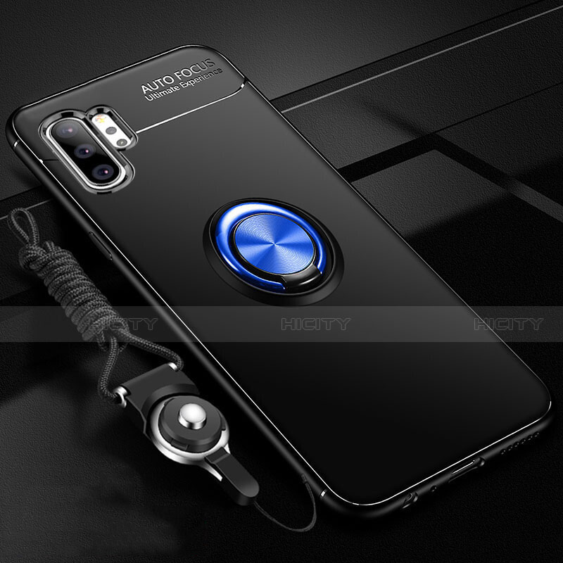 Samsung Galaxy Note 10 Plus 5G用極薄ソフトケース シリコンケース 耐衝撃 全面保護 アンド指輪 マグネット式 バンパー T03 サムスン 
