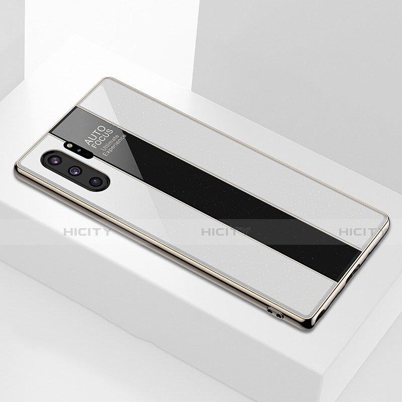 Samsung Galaxy Note 10 Plus 5G用ハイブリットバンパーケース プラスチック 鏡面 カバー M01 サムスン 