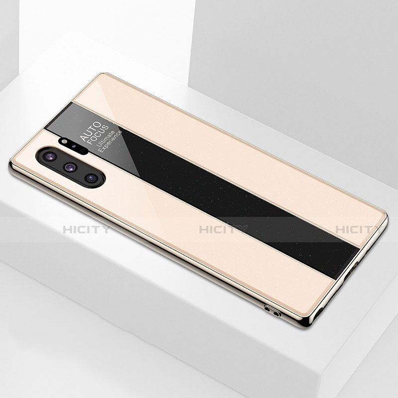 Samsung Galaxy Note 10 Plus 5G用ハイブリットバンパーケース プラスチック 鏡面 カバー M01 サムスン 