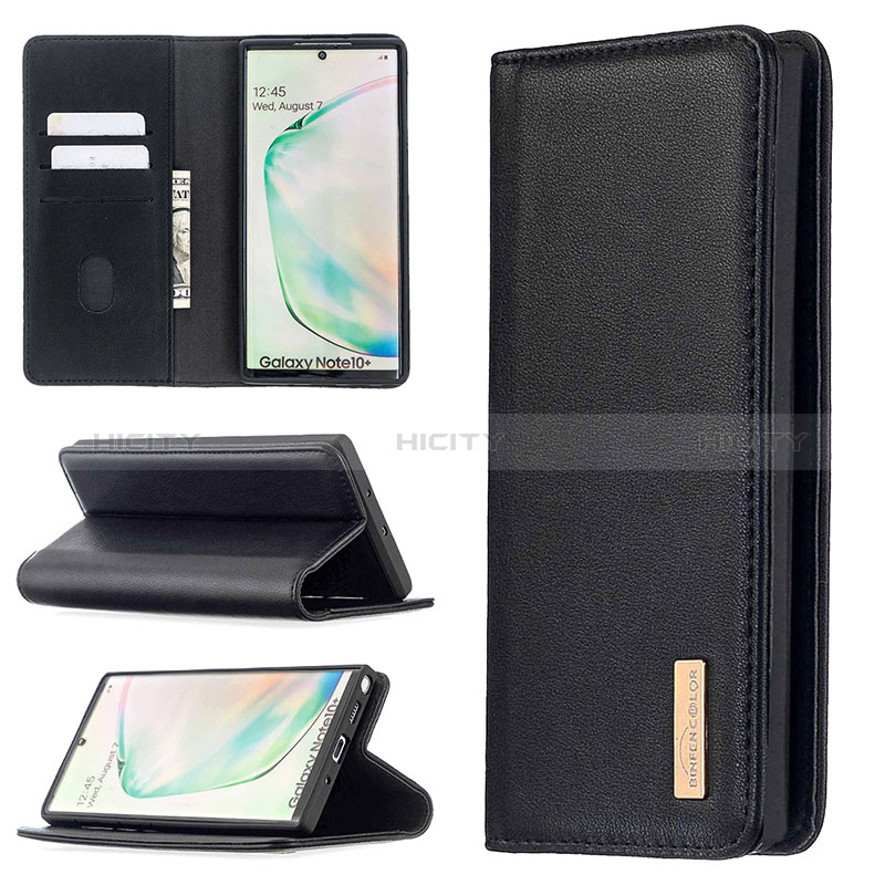 Samsung Galaxy Note 10 Plus 5G用手帳型 レザーケース スタンド カバー B17F サムスン 