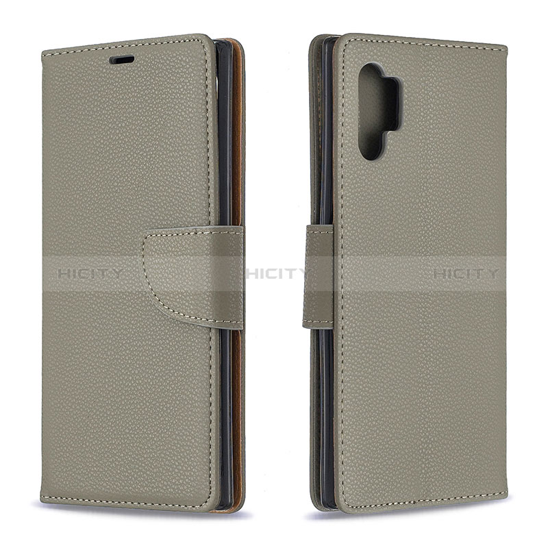Samsung Galaxy Note 10 Plus 5G用手帳型 レザーケース スタンド カバー B06F サムスン 
