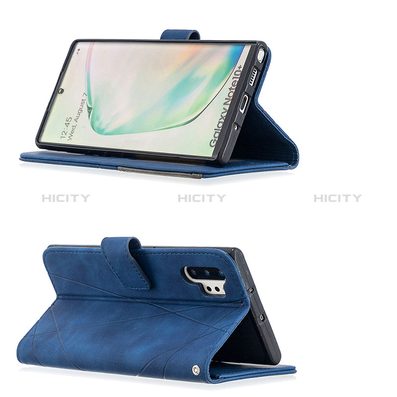 Samsung Galaxy Note 10 Plus 5G用手帳型 レザーケース スタンド カバー B08F サムスン 