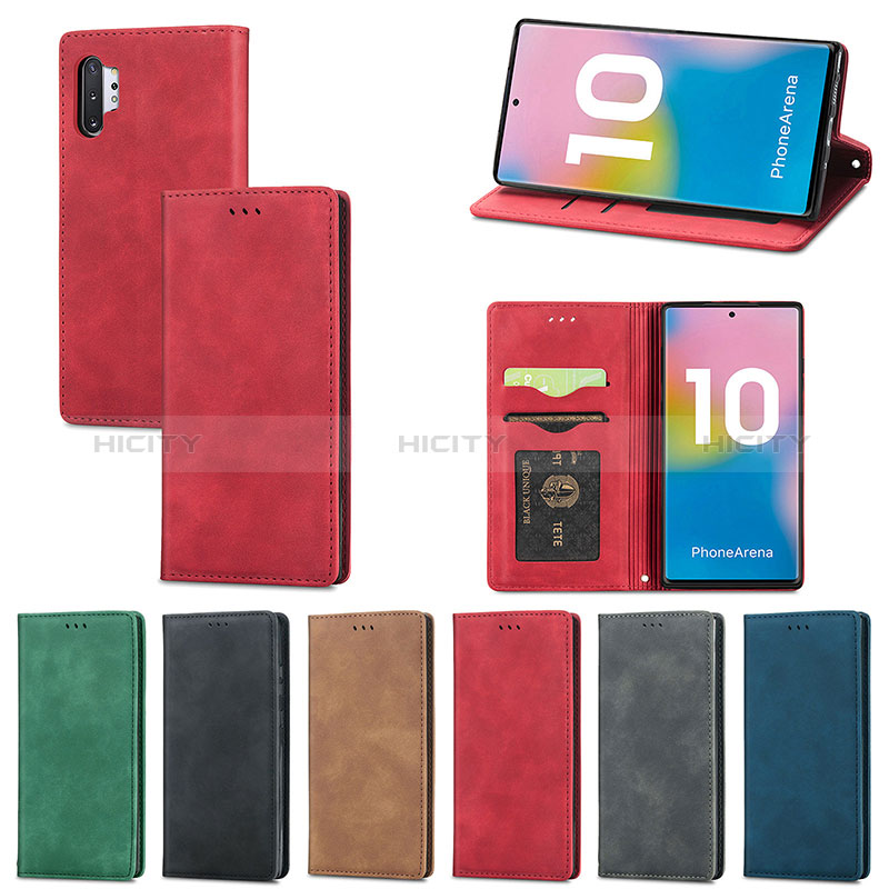 Samsung Galaxy Note 10 Plus 5G用手帳型 レザーケース スタンド カバー S04D サムスン 