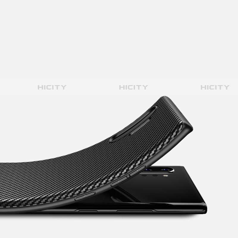 Samsung Galaxy Note 10 Plus 5G用シリコンケース ソフトタッチラバー ツイル カバー S01 サムスン