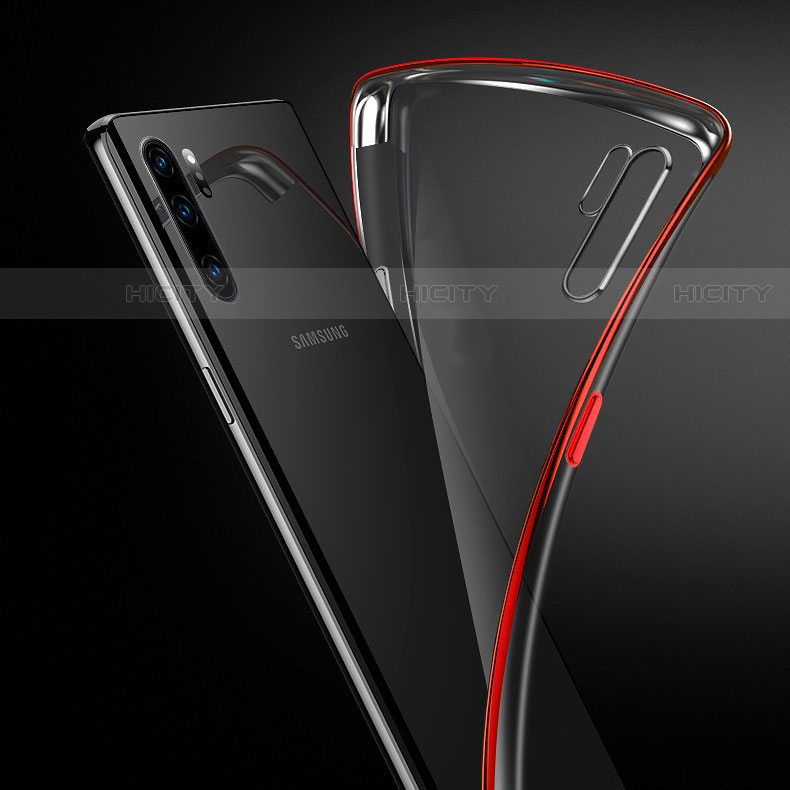 Samsung Galaxy Note 10 Plus 5G用極薄ソフトケース シリコンケース 耐衝撃 全面保護 クリア透明 H02 サムスン 