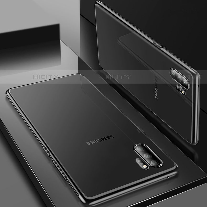 Samsung Galaxy Note 10 Plus 5G用極薄ソフトケース シリコンケース 耐衝撃 全面保護 クリア透明 H02 サムスン 