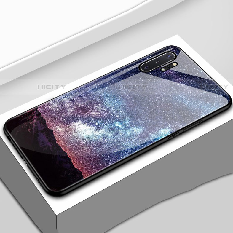 Samsung Galaxy Note 10 Plus 5G用ハイブリットバンパーケース プラスチック 星空 鏡面 カバー サムスン 