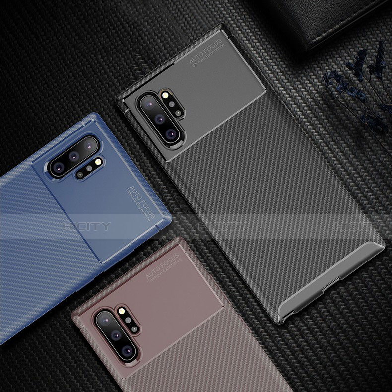 Samsung Galaxy Note 10 Plus 5G用シリコンケース ソフトタッチラバー ツイル カバー サムスン 