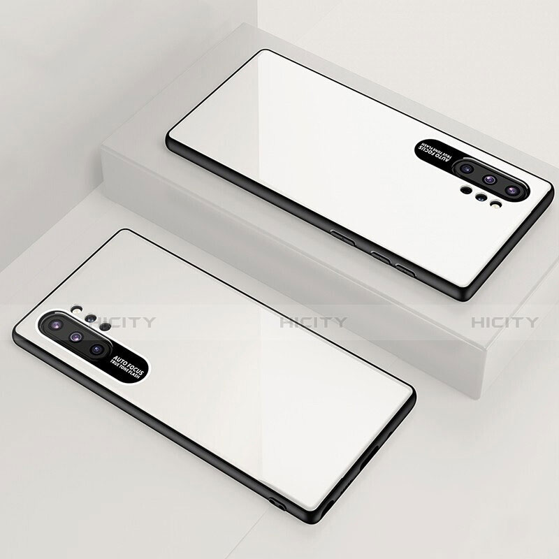 Samsung Galaxy Note 10 Plus 5G用ハイブリットバンパーケース プラスチック 鏡面 カバー サムスン 