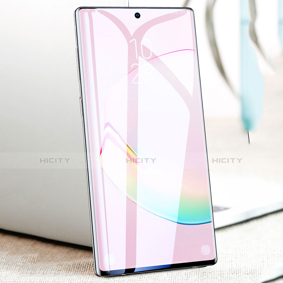 Samsung Galaxy Note 10 Plus 5G用高光沢 液晶保護フィルム フルカバレッジ画面 サムスン クリア