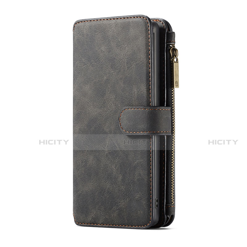Samsung Galaxy Note 10 Plus用手帳型 レザーケース スタンド カバー T01 サムスン ブラック