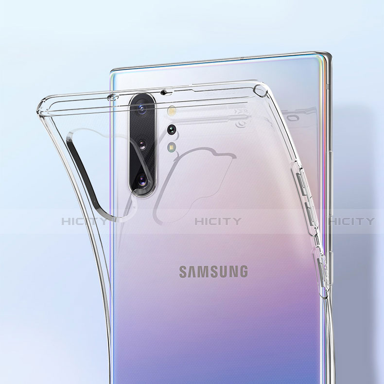 Samsung Galaxy Note 10 Plus用極薄ソフトケース シリコンケース 耐衝撃 全面保護 クリア透明 K02 サムスン クリア