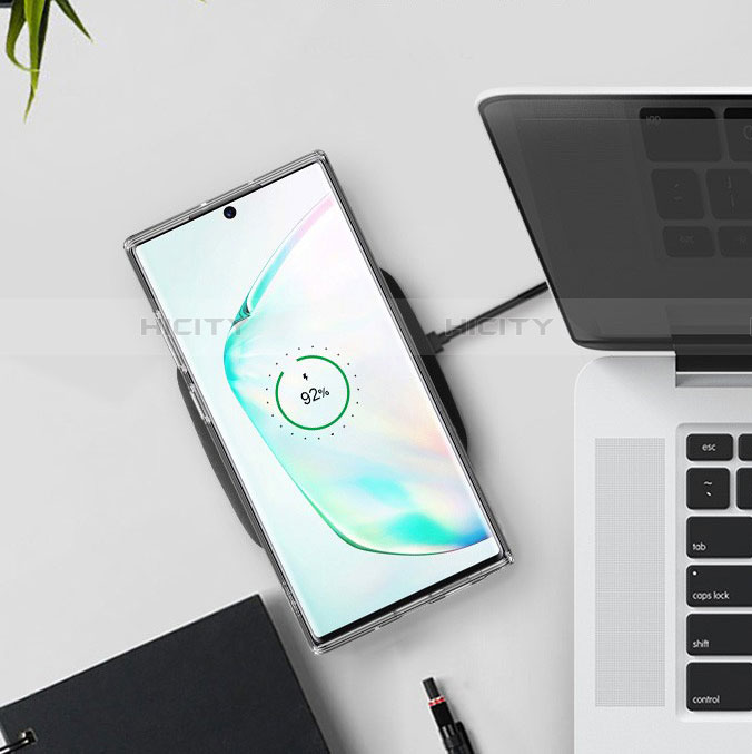 Samsung Galaxy Note 10 Plus用極薄ソフトケース シリコンケース 耐衝撃 全面保護 クリア透明 カバー サムスン クリア