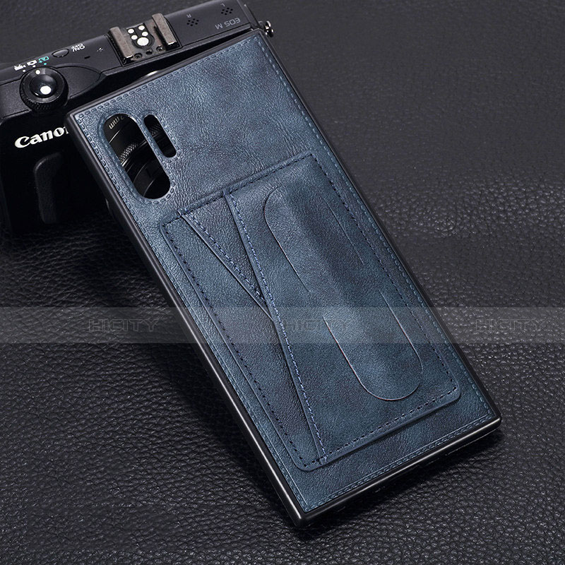 Samsung Galaxy Note 10 Plus用ケース 高級感 手触り良いレザー柄 R02 サムスン 