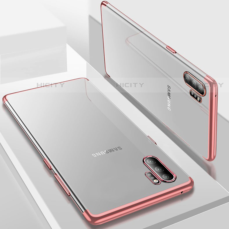 Samsung Galaxy Note 10 Plus用極薄ソフトケース シリコンケース 耐衝撃 全面保護 クリア透明 H02 サムスン 