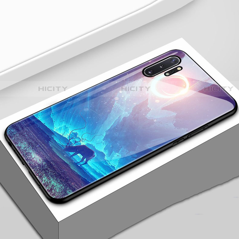 Samsung Galaxy Note 10 Plus用ハイブリットバンパーケース プラスチック 星空 鏡面 カバー サムスン 