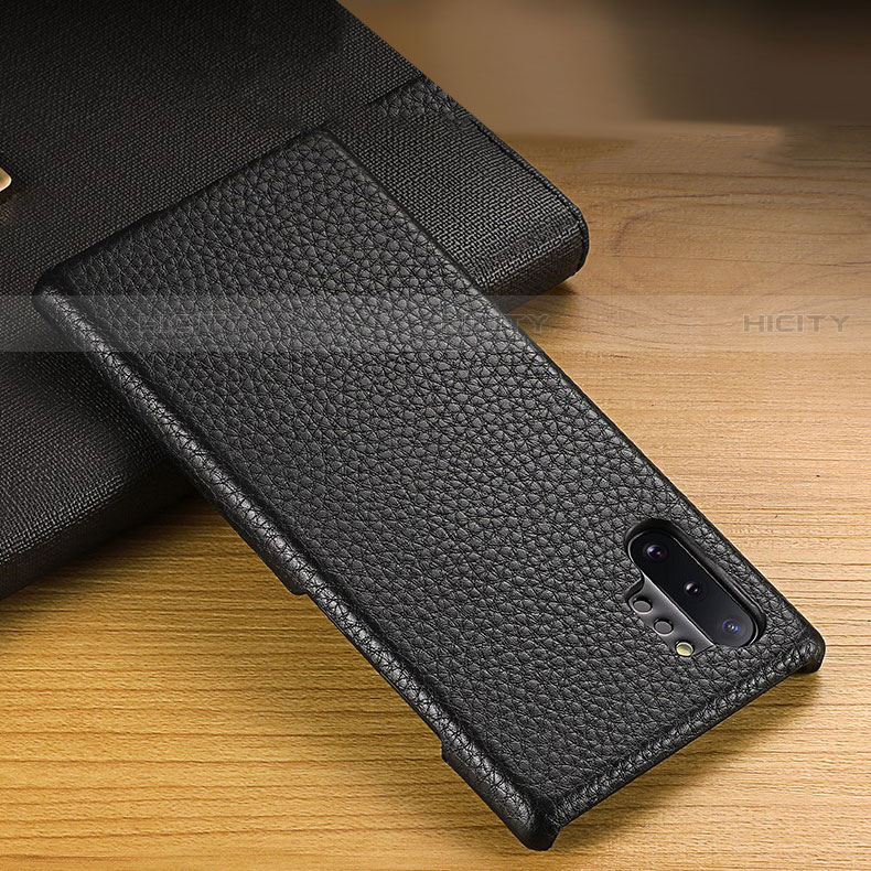 Samsung Galaxy Note 10 Plus用ケース 高級感 手触り良いレザー柄 S03 サムスン 