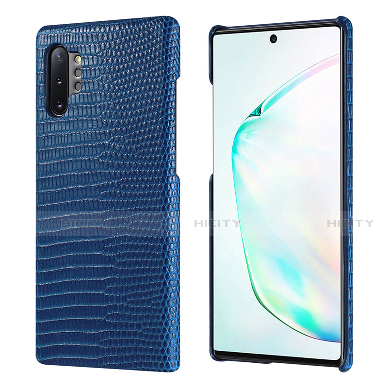 Samsung Galaxy Note 10 Plus用ケース 高級感 手触り良いレザー柄 P02 サムスン 