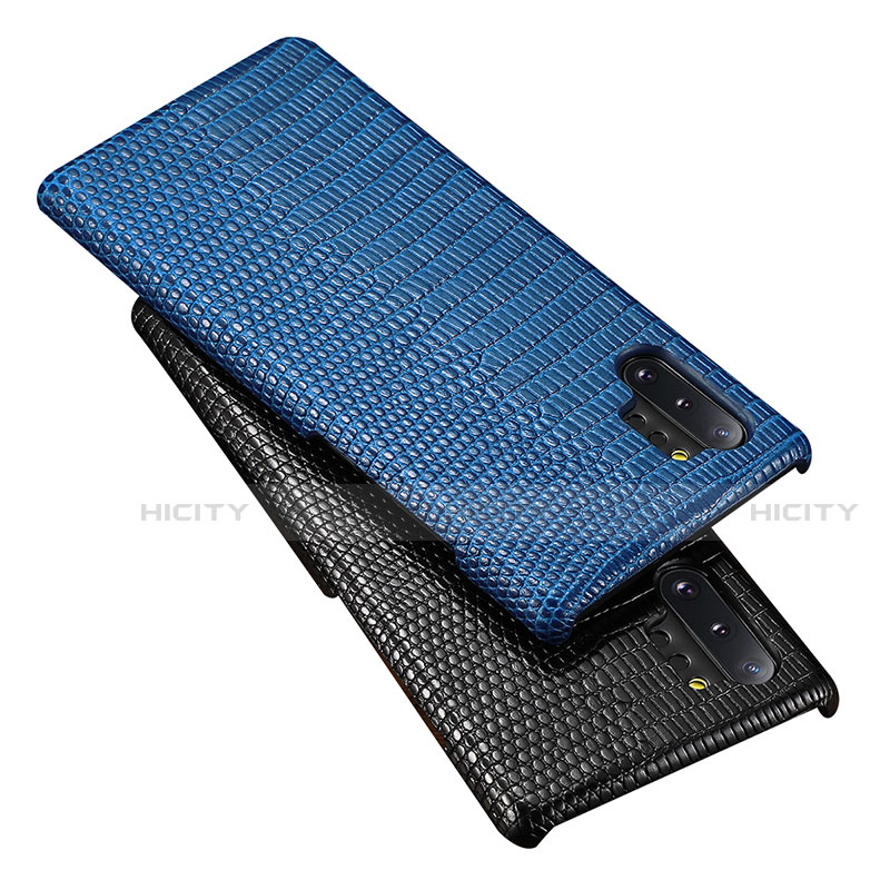 Samsung Galaxy Note 10 Plus用ケース 高級感 手触り良いレザー柄 P02 サムスン 