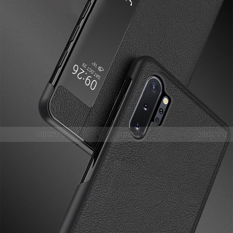 Samsung Galaxy Note 10 Plus用手帳型 レザーケース スタンド カバー T04 サムスン 