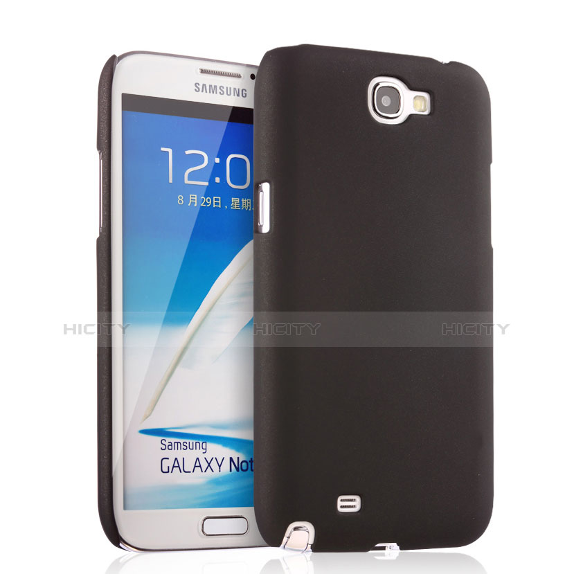Samsung Galaxy Note 2 N7100 N7105用ハードケース プラスチック 質感もマット サムスン ブラック