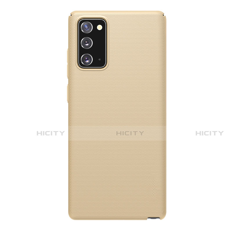 Samsung Galaxy Note 20 5G用ハードケース プラスチック 質感もマット カバー P02 サムスン ゴールド