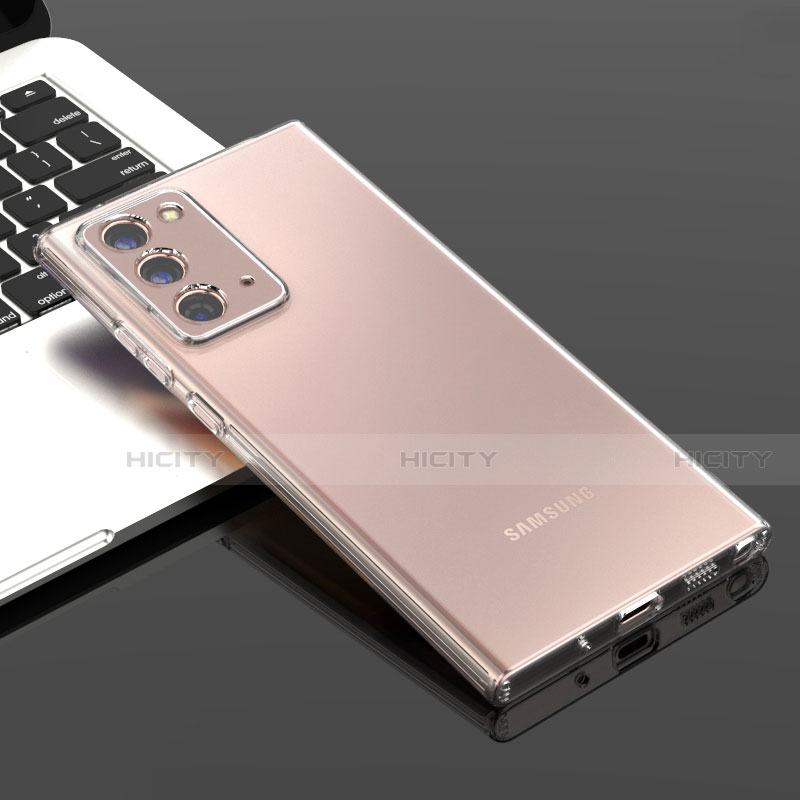 Samsung Galaxy Note 20 5G用極薄ソフトケース シリコンケース 耐衝撃 全面保護 クリア透明 T05 サムスン クリア