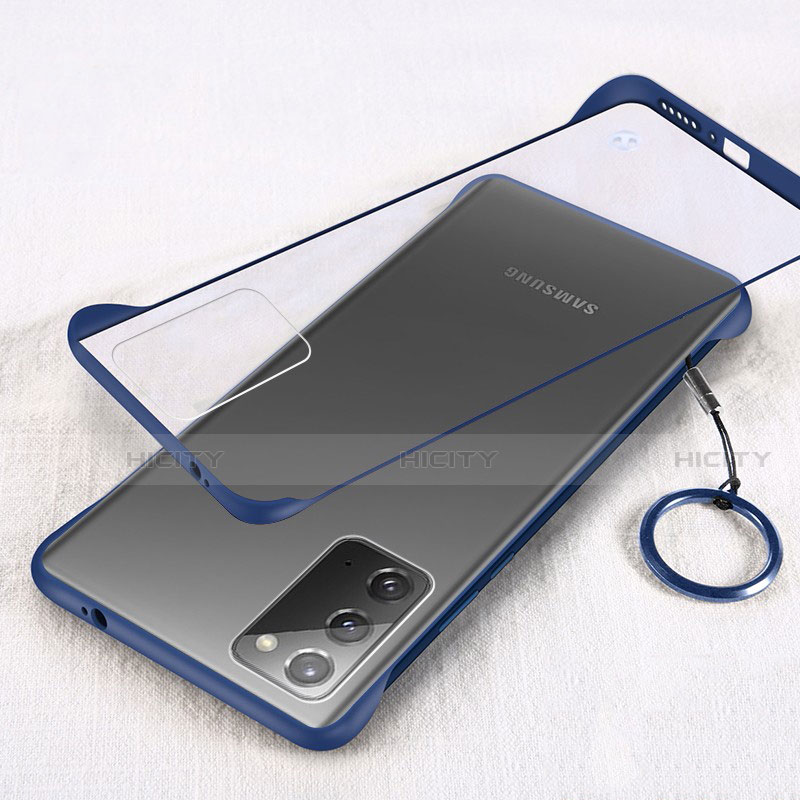Samsung Galaxy Note 20 5G用ハードカバー クリスタル クリア透明 S01 サムスン ネイビー