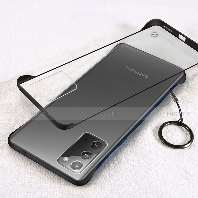 Samsung Galaxy Note 20 5G用ハードカバー クリスタル クリア透明 S01 サムスン ブラック