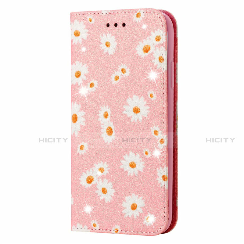 Samsung Galaxy Note 20 5G用手帳型 レザーケース スタンド カバー N05 サムスン ピンク