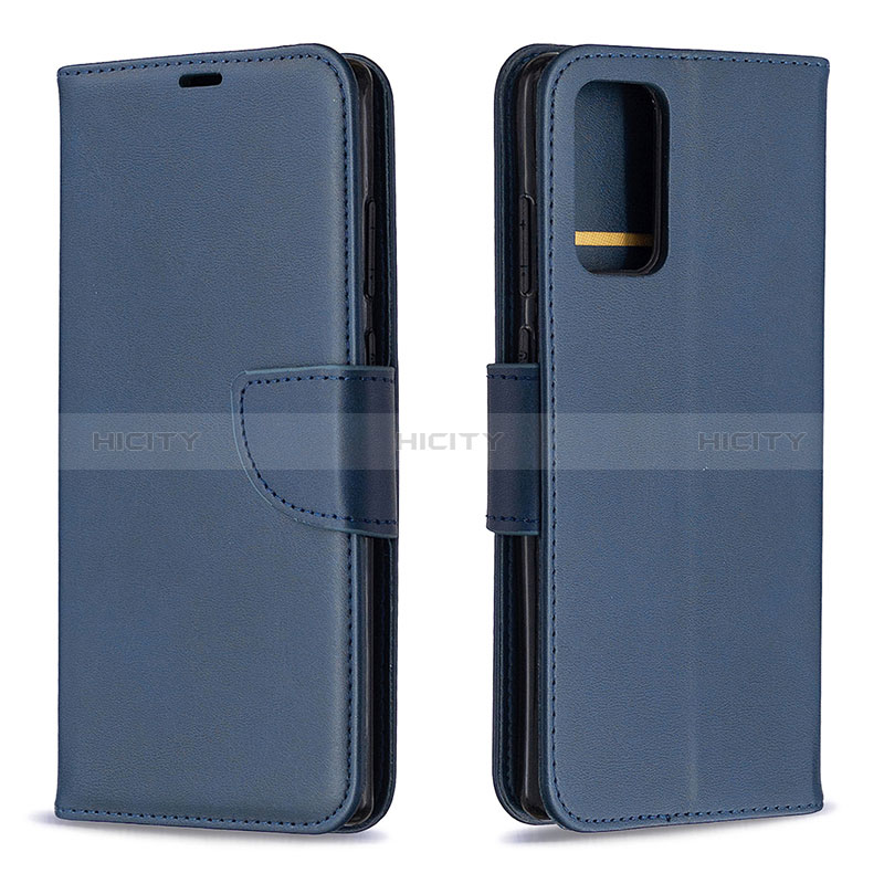 Samsung Galaxy Note 20 5G用手帳型 レザーケース スタンド カバー B04F サムスン ネイビー