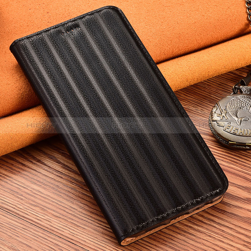 Samsung Galaxy Note 20 5G用手帳型 レザーケース スタンド カバー H23P サムスン ブラック